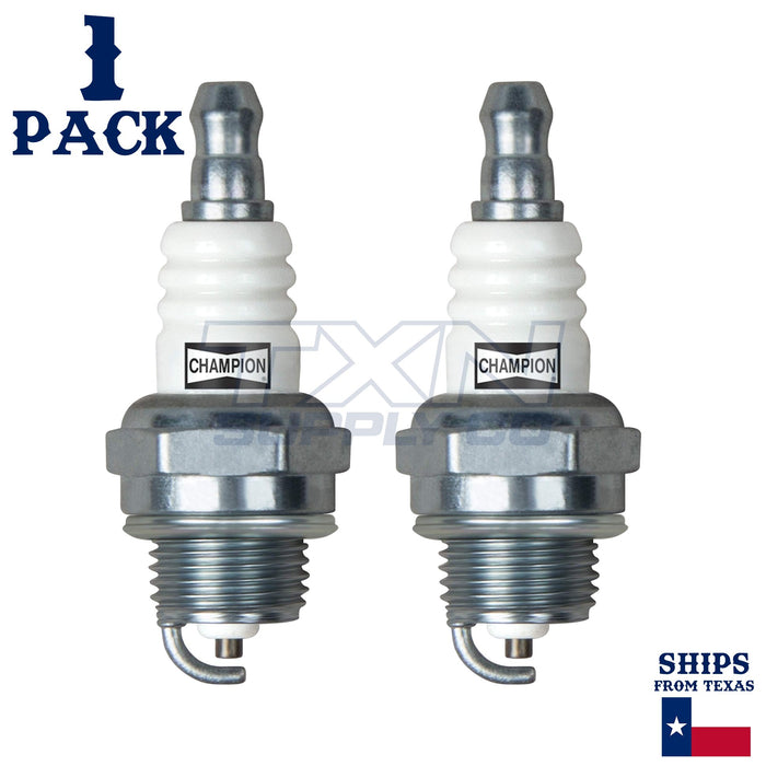 2 Pack Champion Spark Plug - For Poulan Pro PP 3516AVX (35ccm) Chainsaw