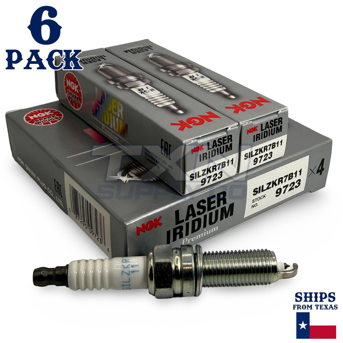 6 Pack NGK Laser Iridium Spark Plugs 2011-2020 for Dodge Challenger V6-3.6L ps