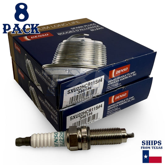 8 Pack Denso 3461 Iridium Long Life Spark Plugs SXU22HCR11S ps
