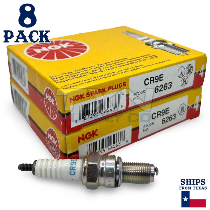 NGK 6263 Spark Plugs CR9E - 8 Pack