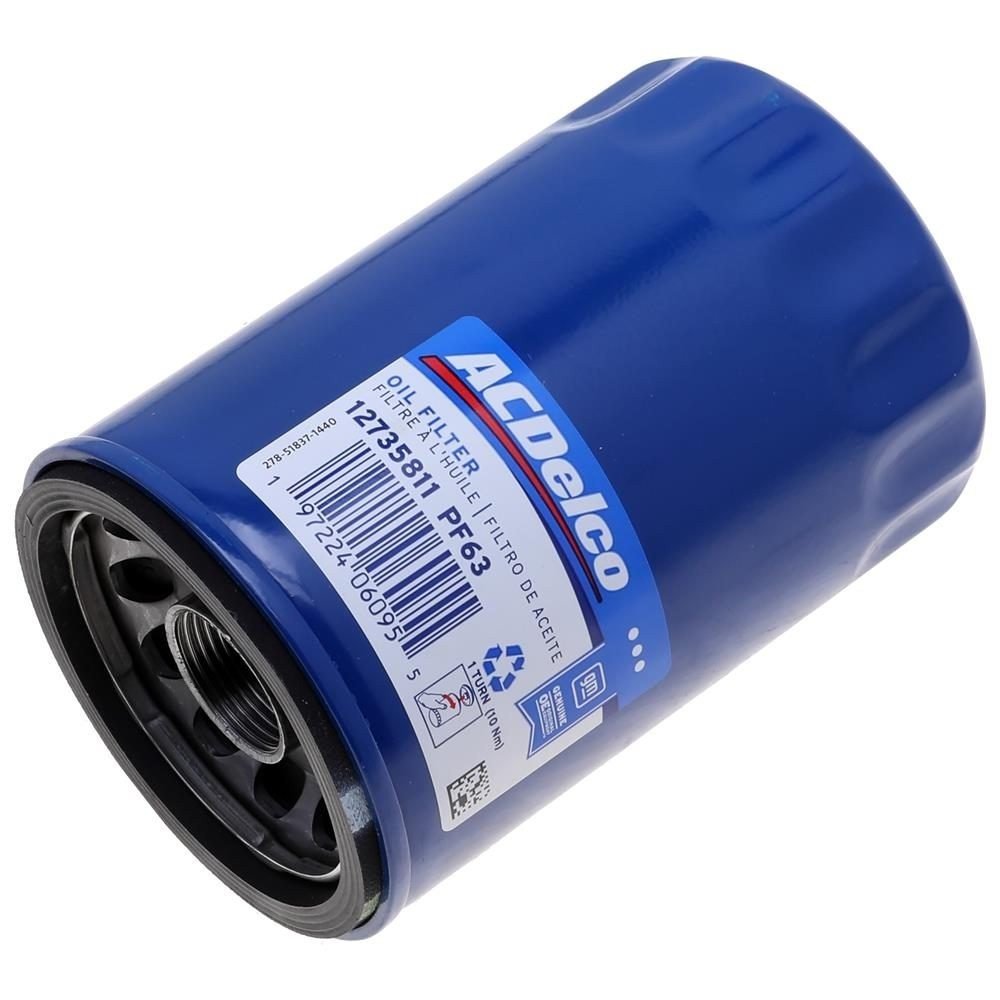 1 Pack ACDelco PF63 Oil Filter for 2019 GMC Sierra 1500 Limited SLE V8-5.3L ps