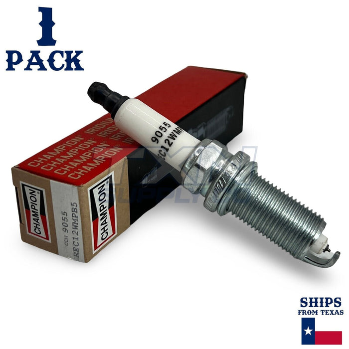 Champion 9055 Iridium Spark Plugs REC12WMPB5 - 1 Pack