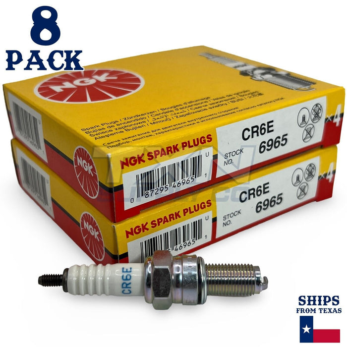 NGK 6965 Spark Plugs CR6E - 8 Pack