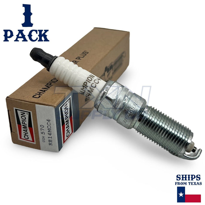 Champion Copper Plus 570 Spark Plugs for RE14MCC4 - 1 Pack