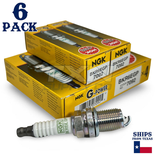 6 Pack NGK G-Power Spark Plugs 2002 for Audi A6 V6 ps