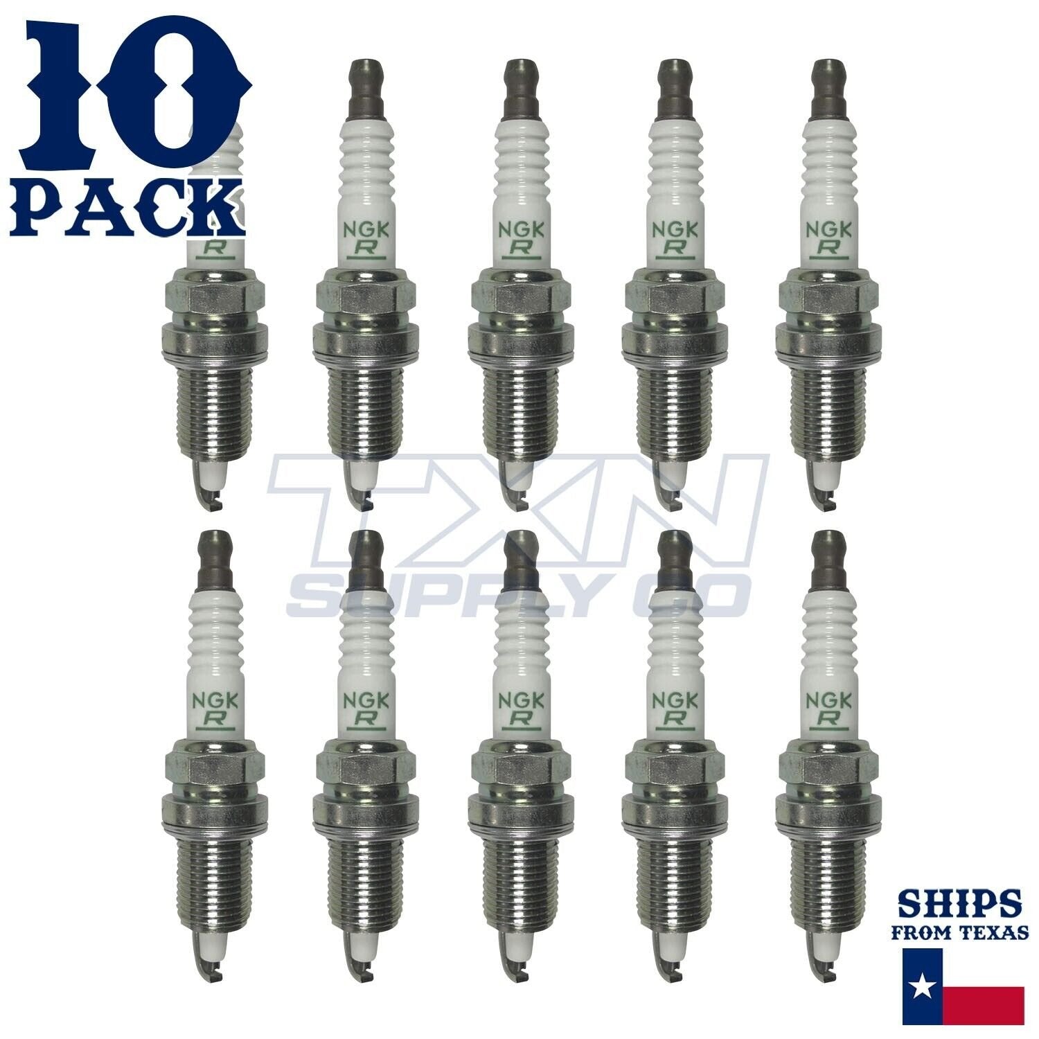 10 Pack NGK V-Power Spark Plugs 2004-2006 for Dodge Ram 1500 8.3L V10 ps