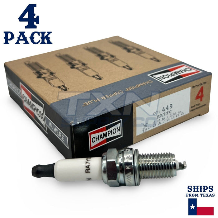 Champion 449 Copper Plus Spark Plug RA7YC - 4 Pack