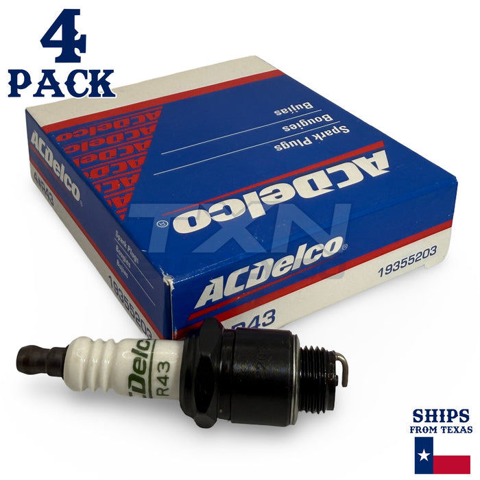 4 Pack Genuine GM ACDelco Spark Plugs R43 ps