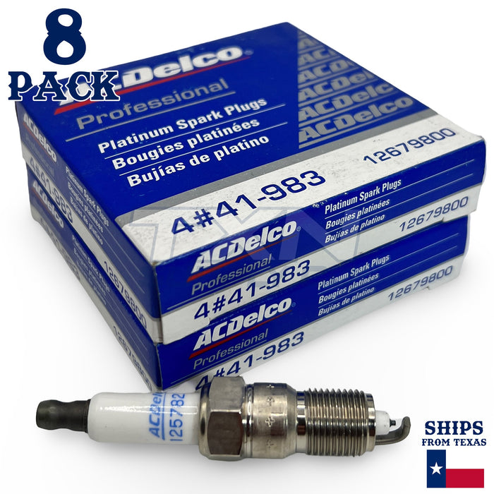 ACDelco 41-983 Platinum Spark Plug - 8 Pack - 12679800