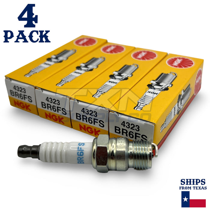 NGK 4323 Spark Plug BR6FS - 4 Pack