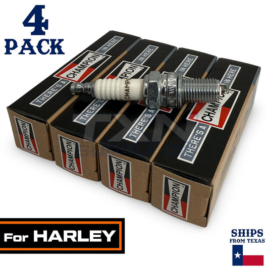 4 Pack Champion Spark Plug - For FLSTF 1584 Fat Boy Harley-Davidson