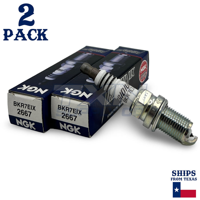 NGK 2667 Iridium IX Spark Plug BKR7EIX - 2 Pack