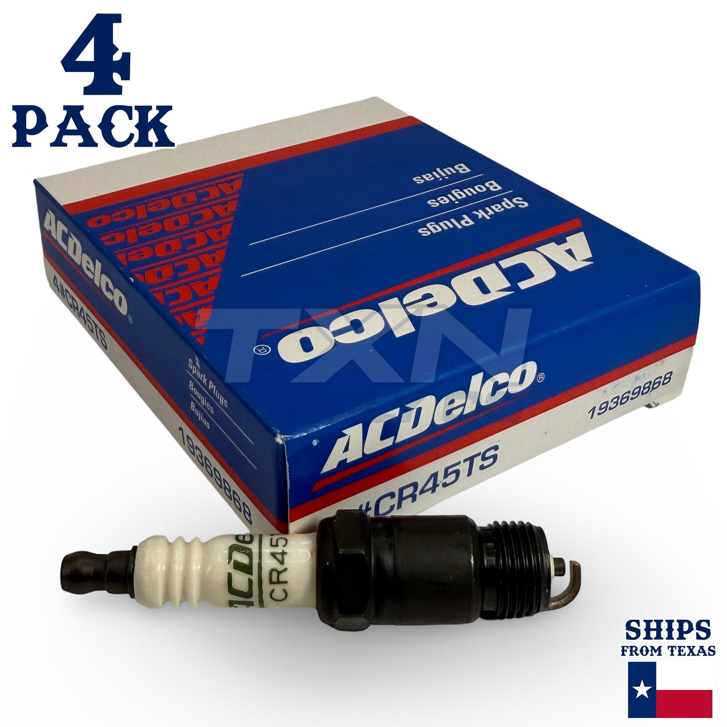 4 Pack Genuine GM ACDelco Spark Plugs CR45TS ps