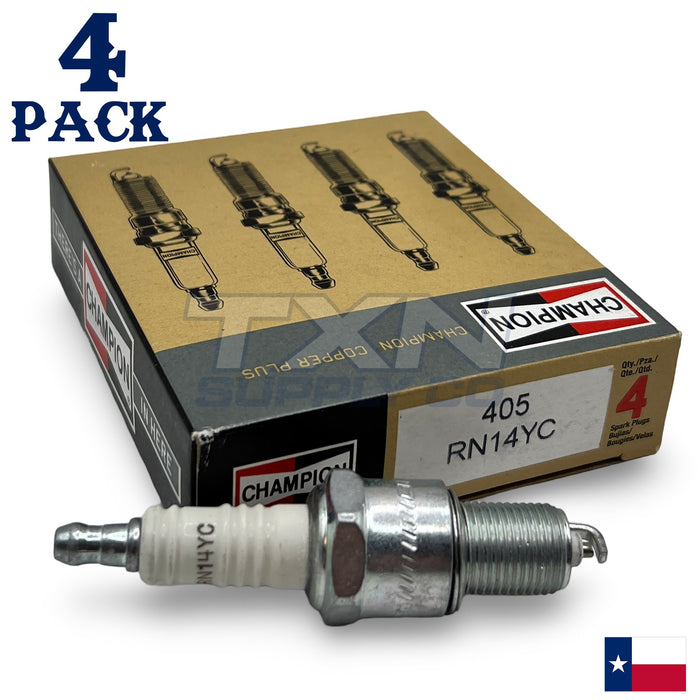 Champion 405 Copper Plus Spark Plug RN14YC - 4 Pack