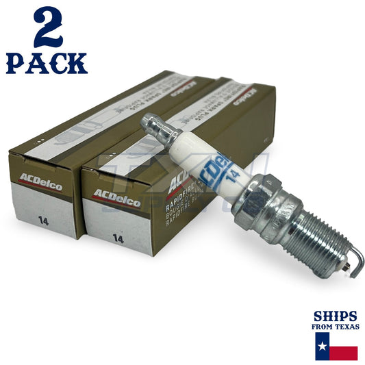 2 Pack GM ACDelco #14 RAPIDFIRE Platinum Spark Plug 19308033