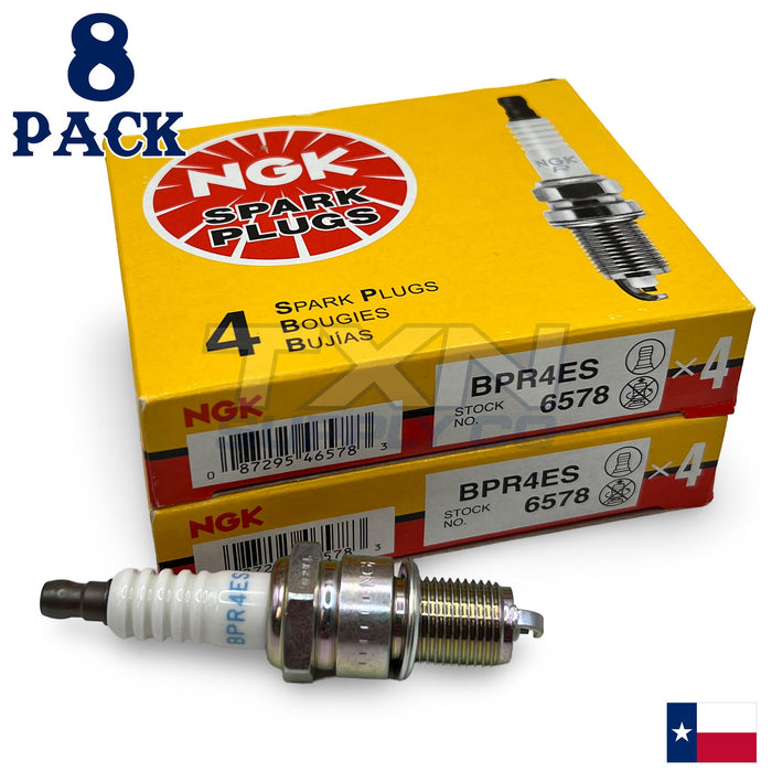 NGK 6578 7222 Spark Plugs BPR4ES - 8 Pack
