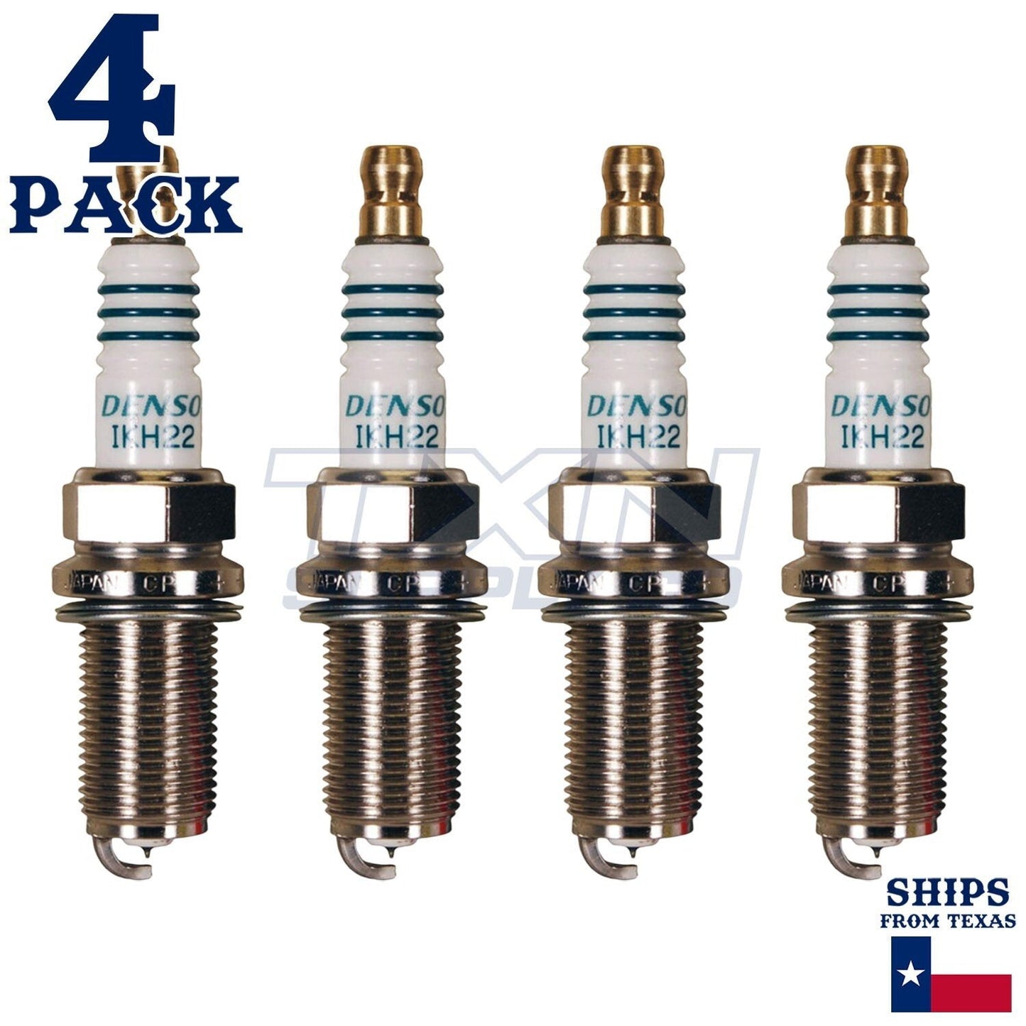 4 Pack Denso 5345 Iridium Power Spark Plugs IKH22 ps