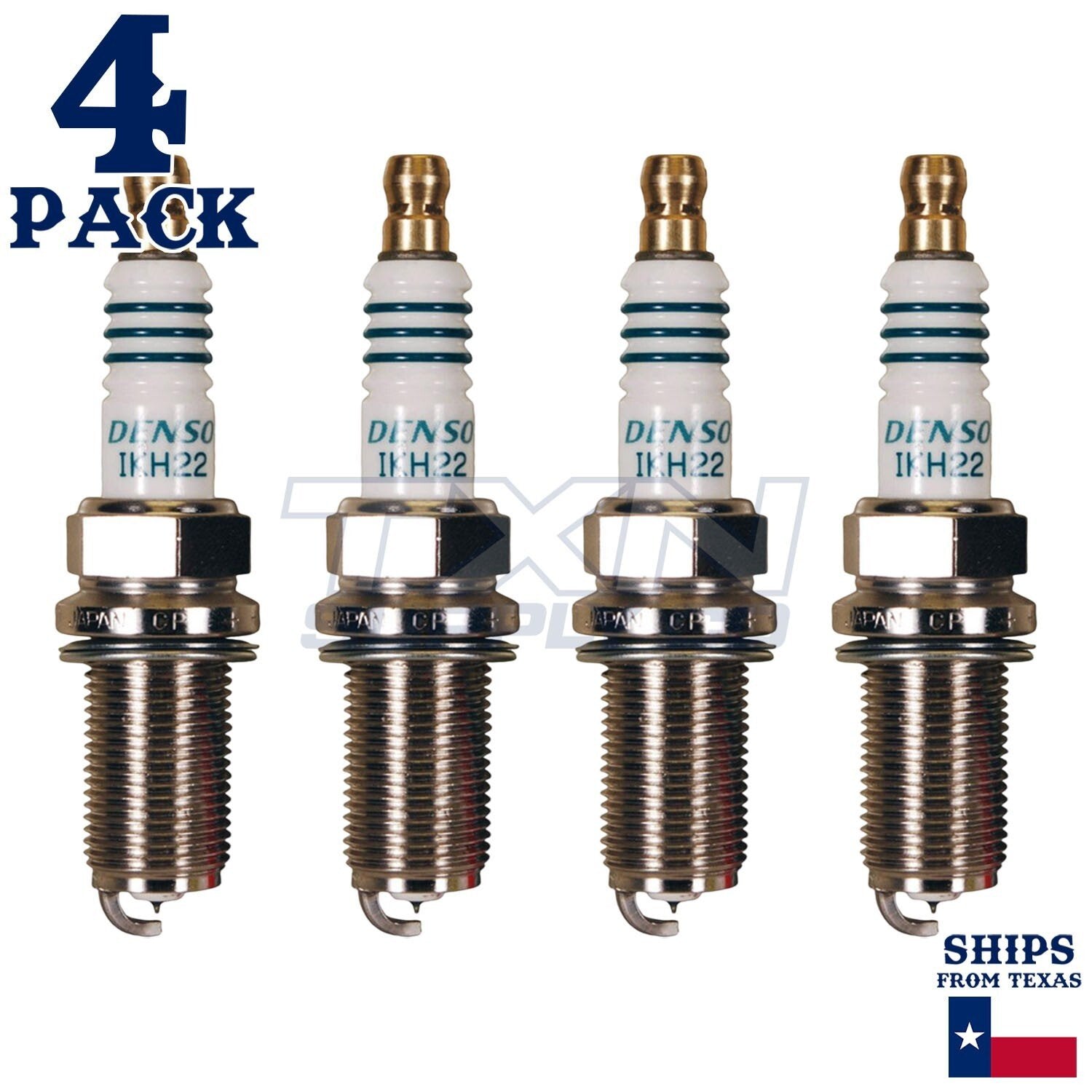 4 Pack Denso 5345 Iridium Power Spark Plugs IKH22 ps