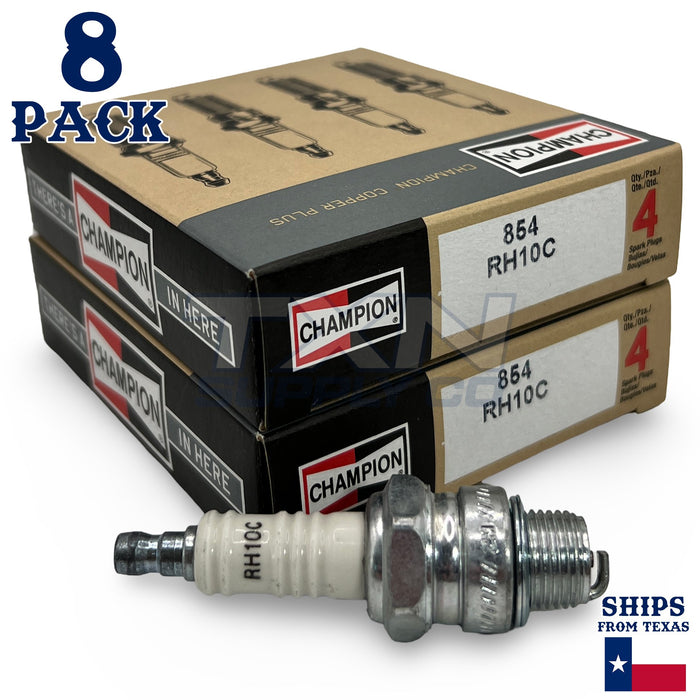 Champion RH10C-8PK Copper Plus Small Engine Spark Plug Stock # 854 (8 Pack)