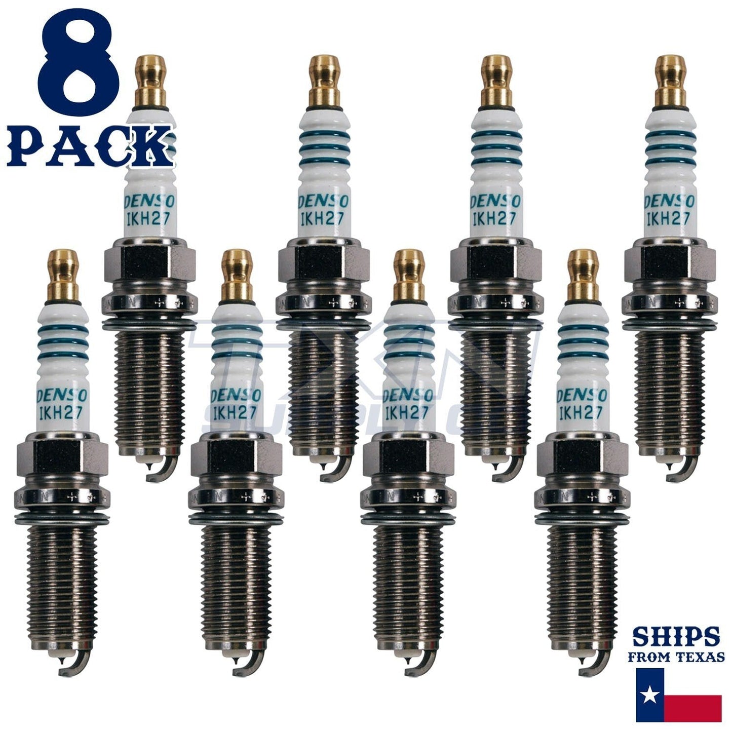 8 Pack Denso 5347 Iridium Power Spark Plugs IKH27 ps