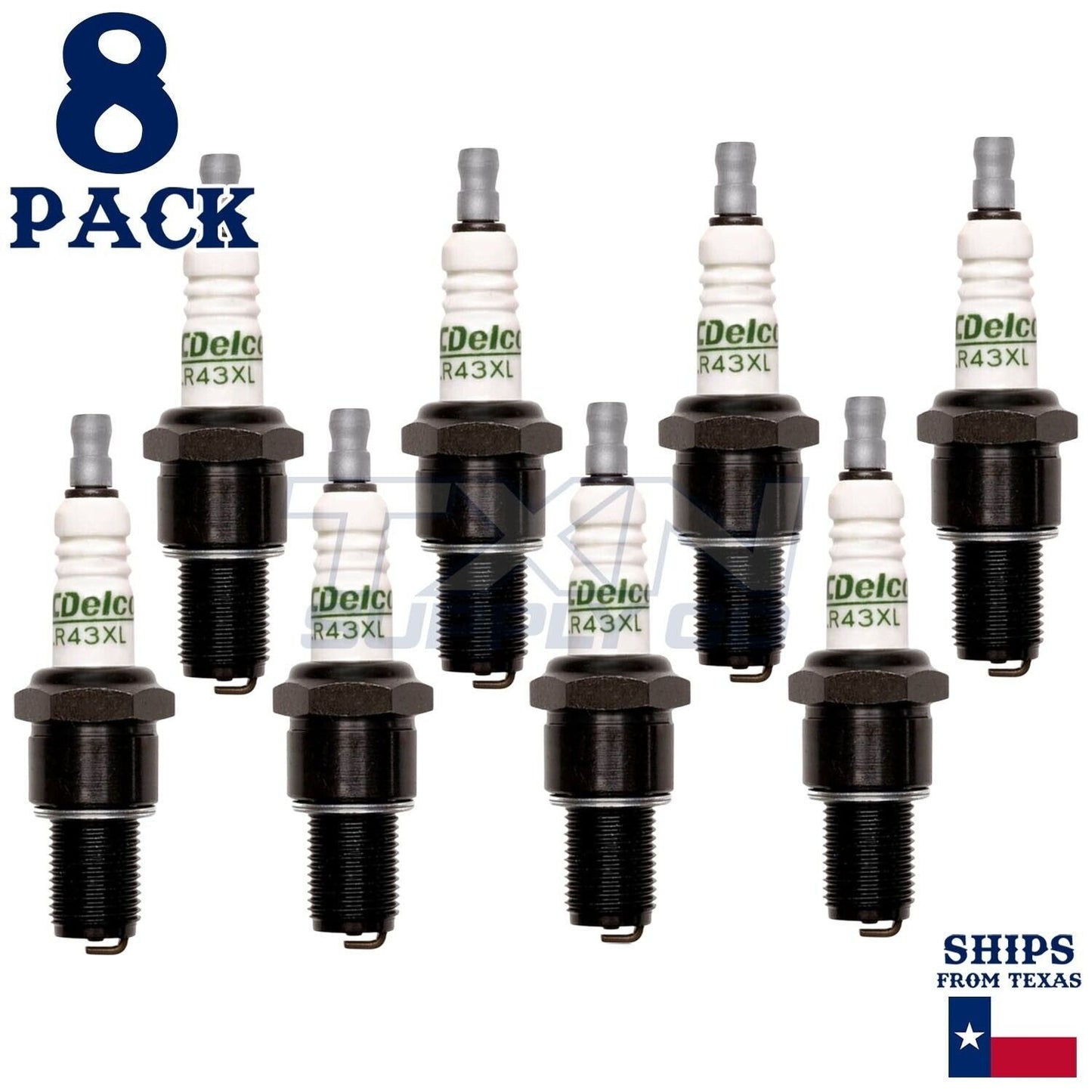 8 Pack Genuine GM ACDelco Spark Plugs R43XL ps