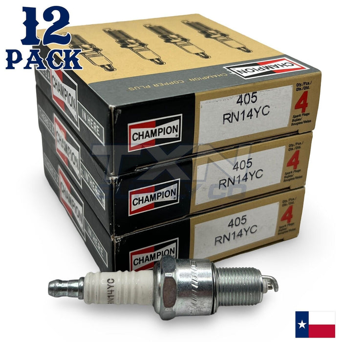 Champion 405 Copper Plus Spark Plug RN14YC - 12 Pack