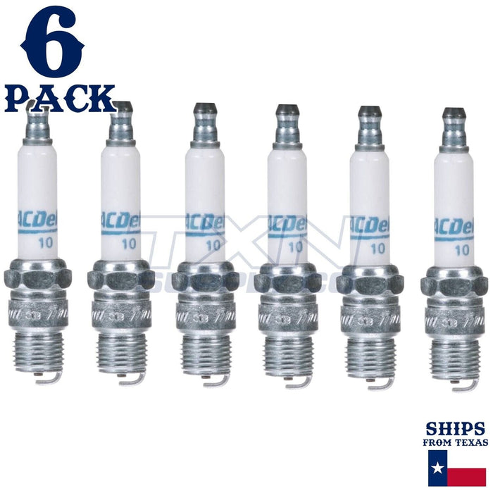 6 Pack GM ACDelco #10 RAPIDFIRE Platinum Spark Plugs 19298364