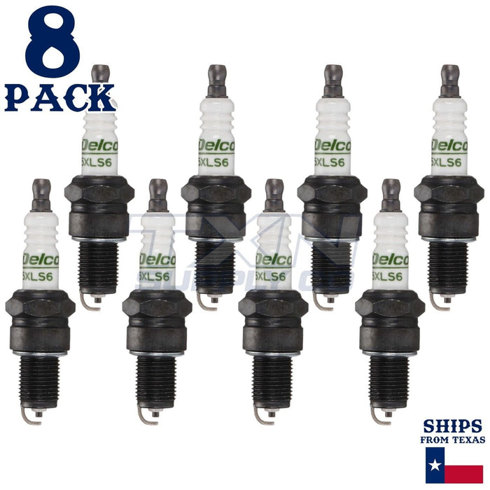 8 Pack Genuine GM ACDelco Spark Plugs R45XLS6 ps