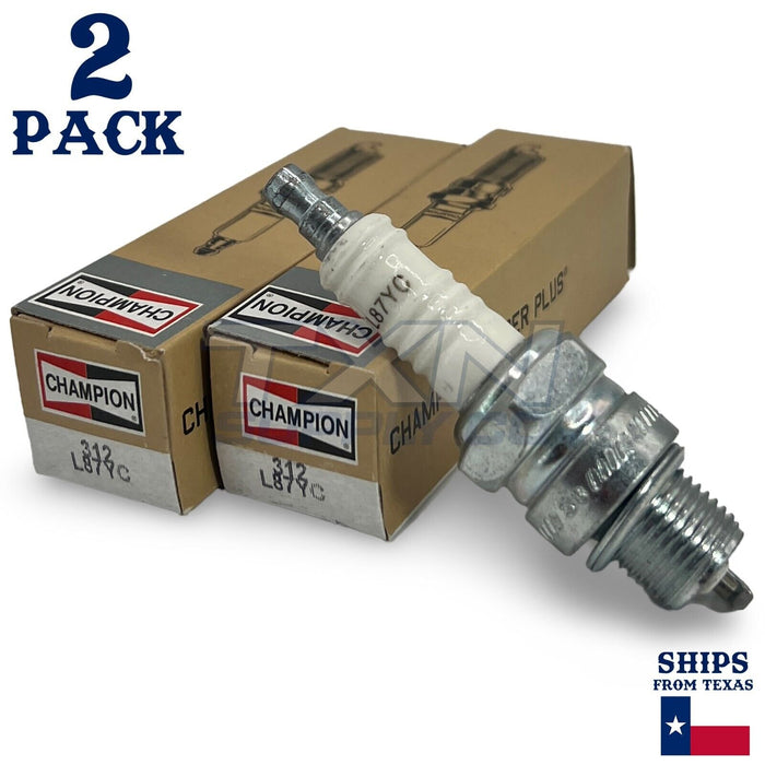 Champion 312 Copper Plus Spark Plug L87YC - 2 Pack