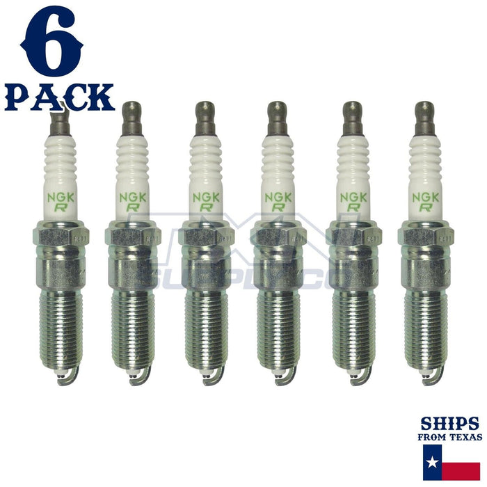 6 Pack NGK V-Power 5306 Spark Plugs LZTR4A-11 ps