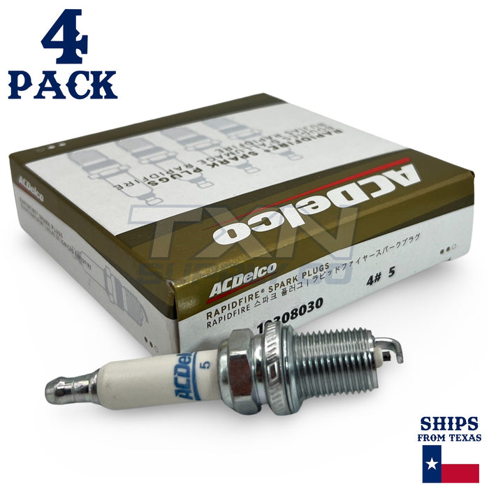 4 Pack GM ACDelco #5 RAPIDFIRE Platinum Spark Plugs 19308030 ps