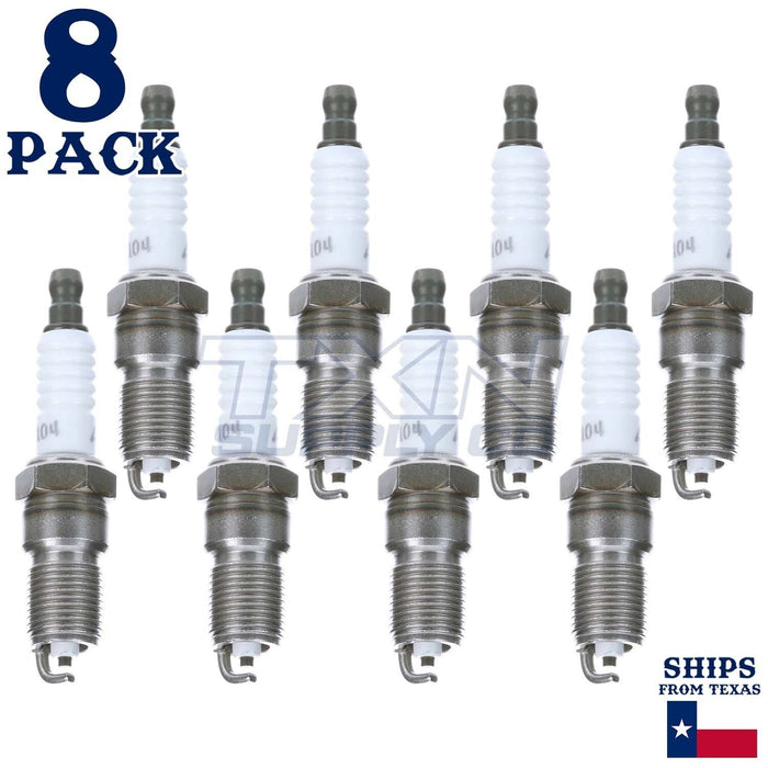 8 Pack Autolite 104 Copper Core Spark Plugs ps
