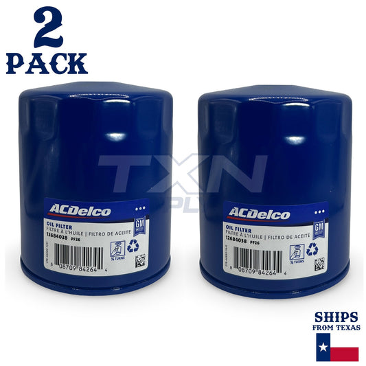АСDеІсо PF26 PF26F GM Oil Filter 12684038 - 2 Pack