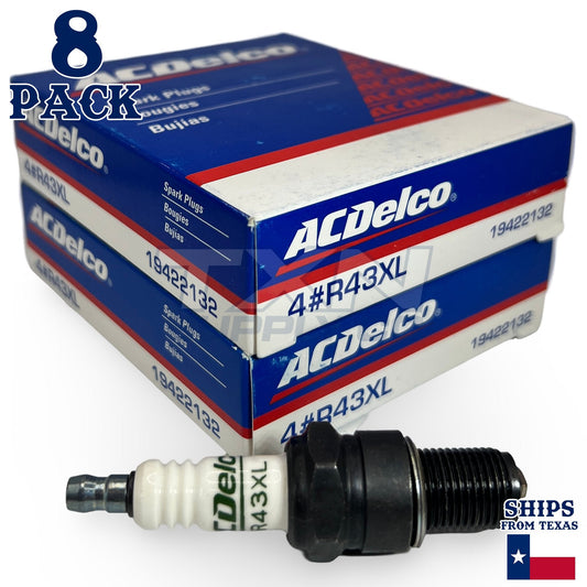 8 Pack Genuine GM ACDelco Spark Plugs R43XL ps