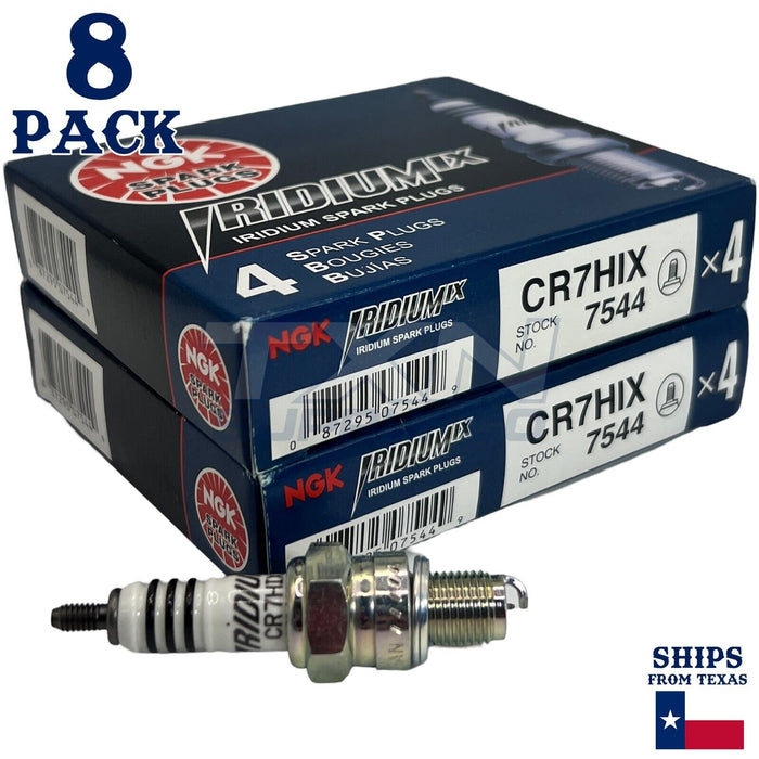 NGK 7544 Iridium IX Spark Plug CR7HIX - 8 Pack