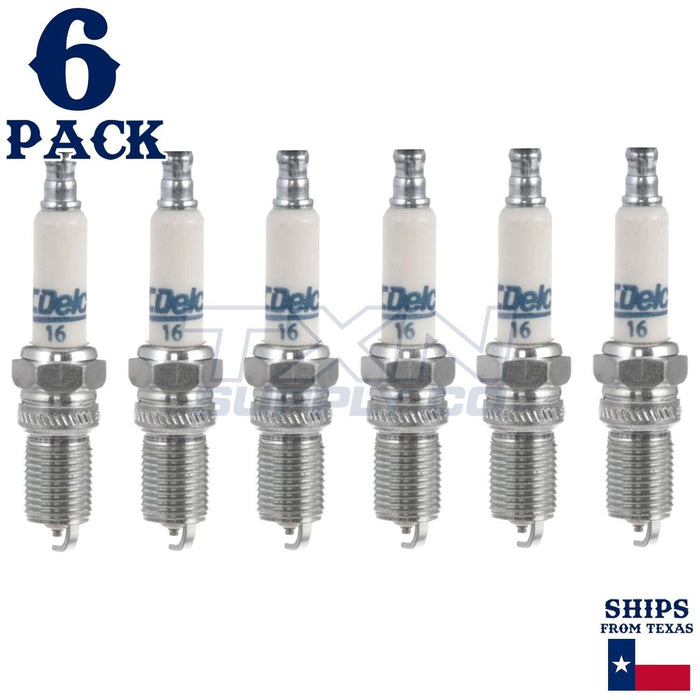 6 Pack GM ACDelco #16 RAPIDFIRE Platinum Spark Plugs ps