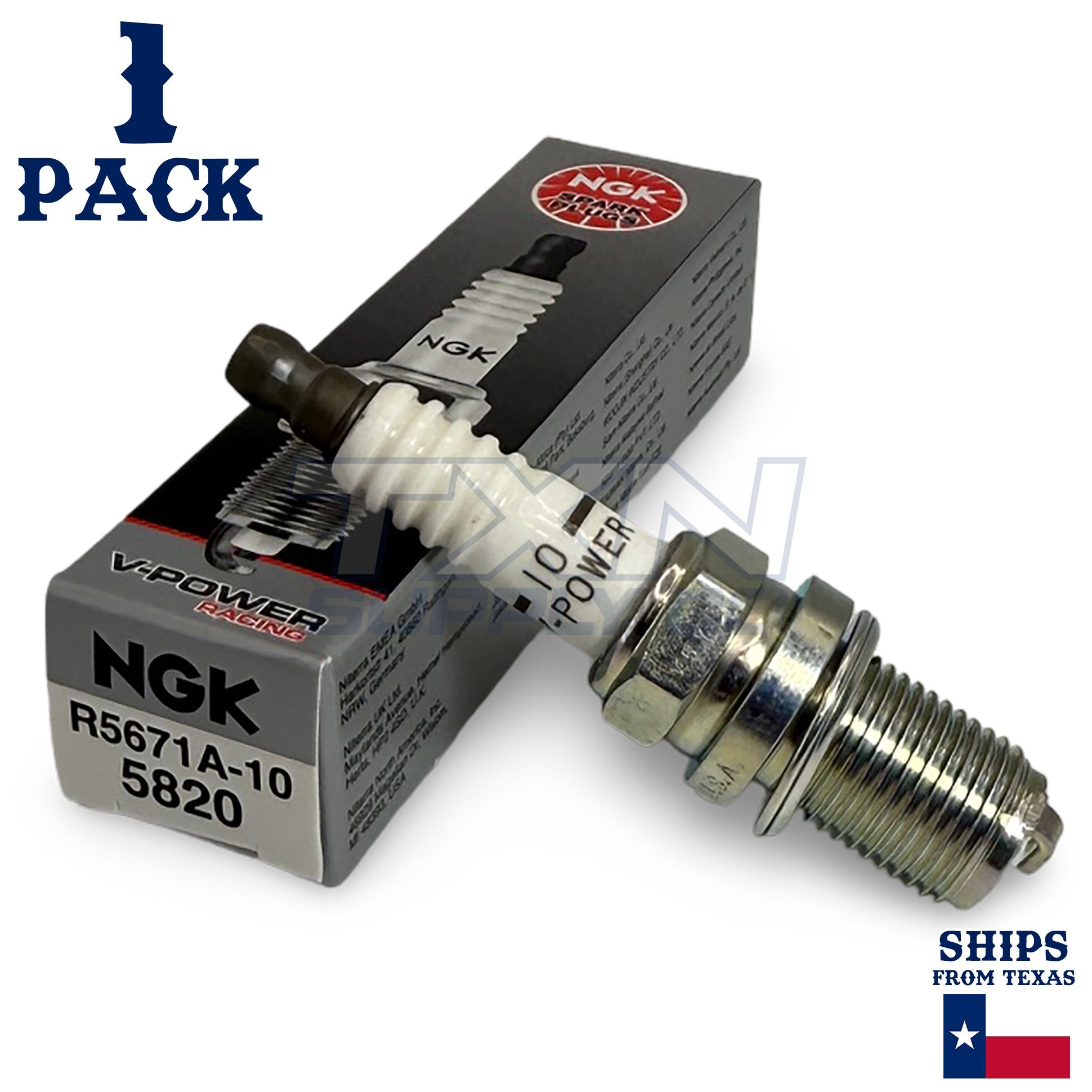 1 Pack NGK V-Power 5820 Spark Plugs R5671A-10 ps