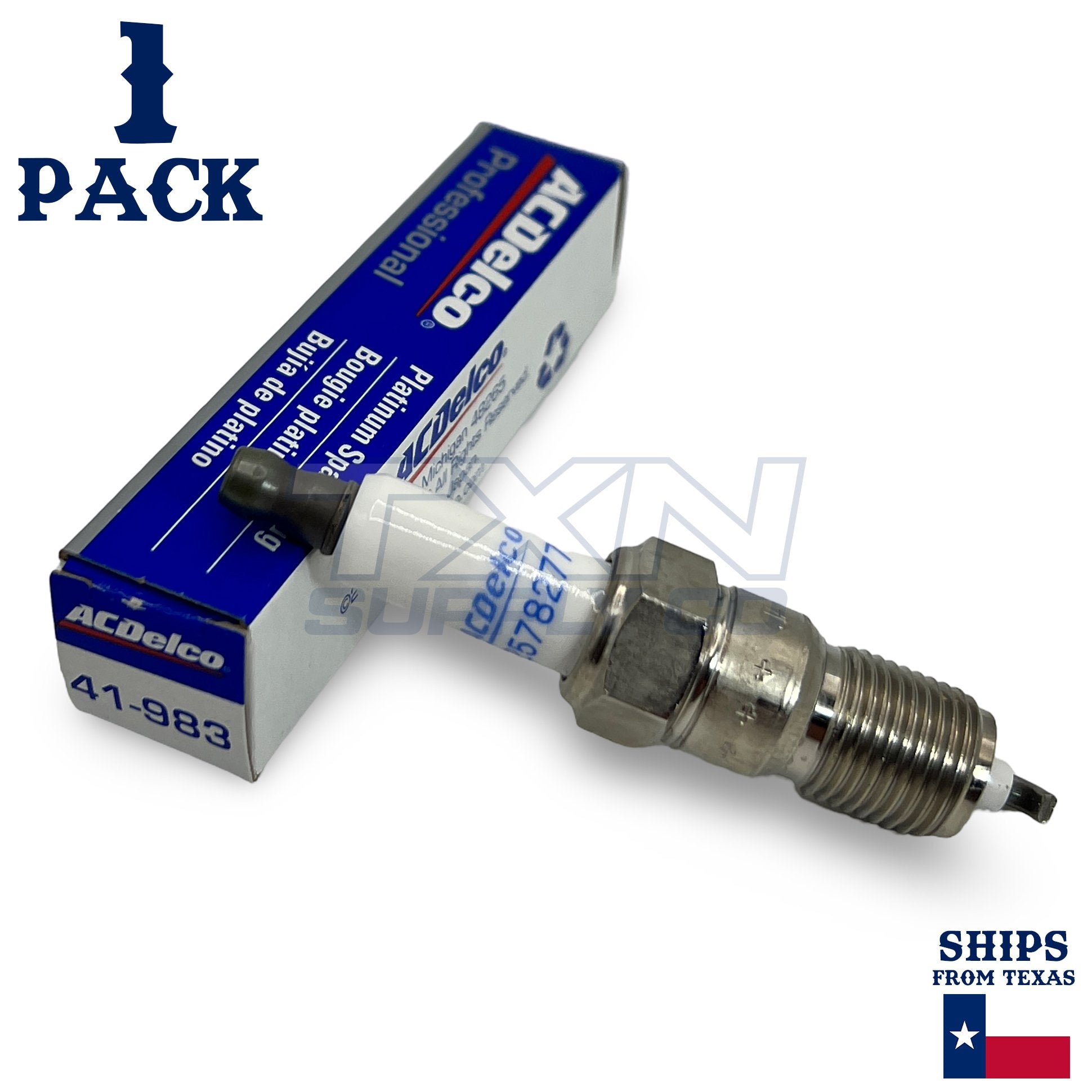 1 Pack Genuine GM ACDelco Double Platinum Spark Plug 41-983 ps