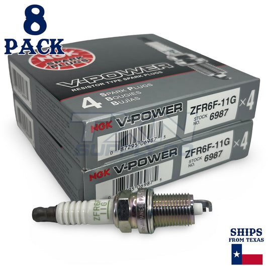 8 Pack NGK V-Power Spark Plugs 2007 for Chrysler Aspen 4.7L V8 ps