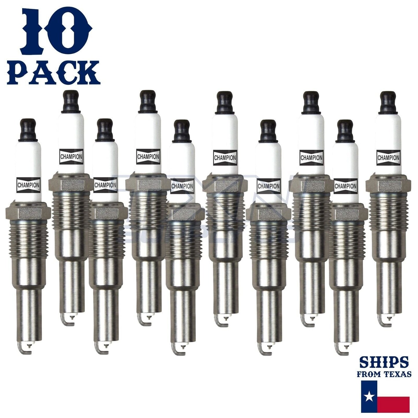 10 Pack Spark Plugs Champion Platinum For 2005-2008 Ford F-450 Super Duty 6.8L