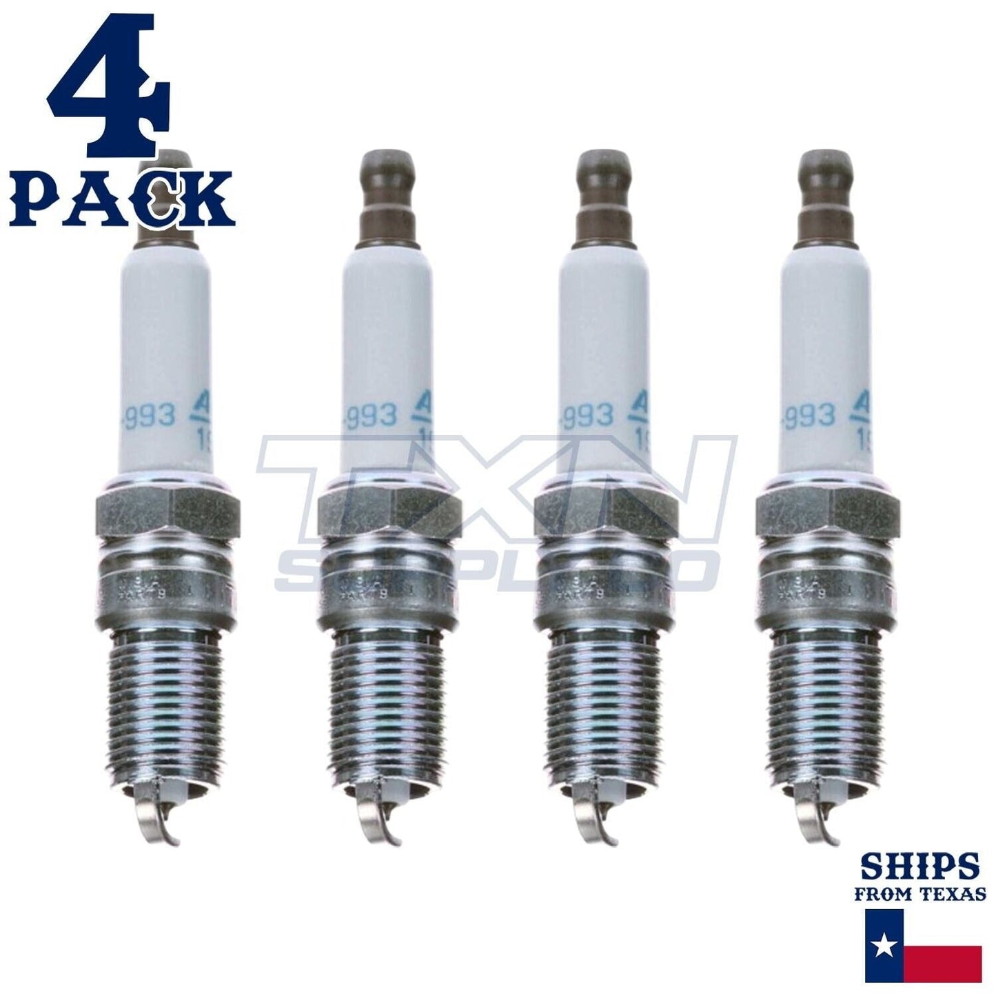 ACDelco 41-993 Iridium Spark Plug - 4 Pack - For GM 4.3L 5.0L 5.7L & 6.2L MPI Replaces 41-932 2001-Up