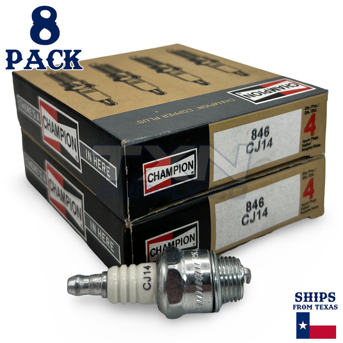 Champion 846 Copper Plus Spark Plug CJ14 - 8 Pack