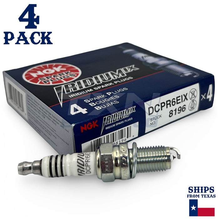 NGK 8196 Iridium Spark Plug DCPR6EIX - 4 Pack