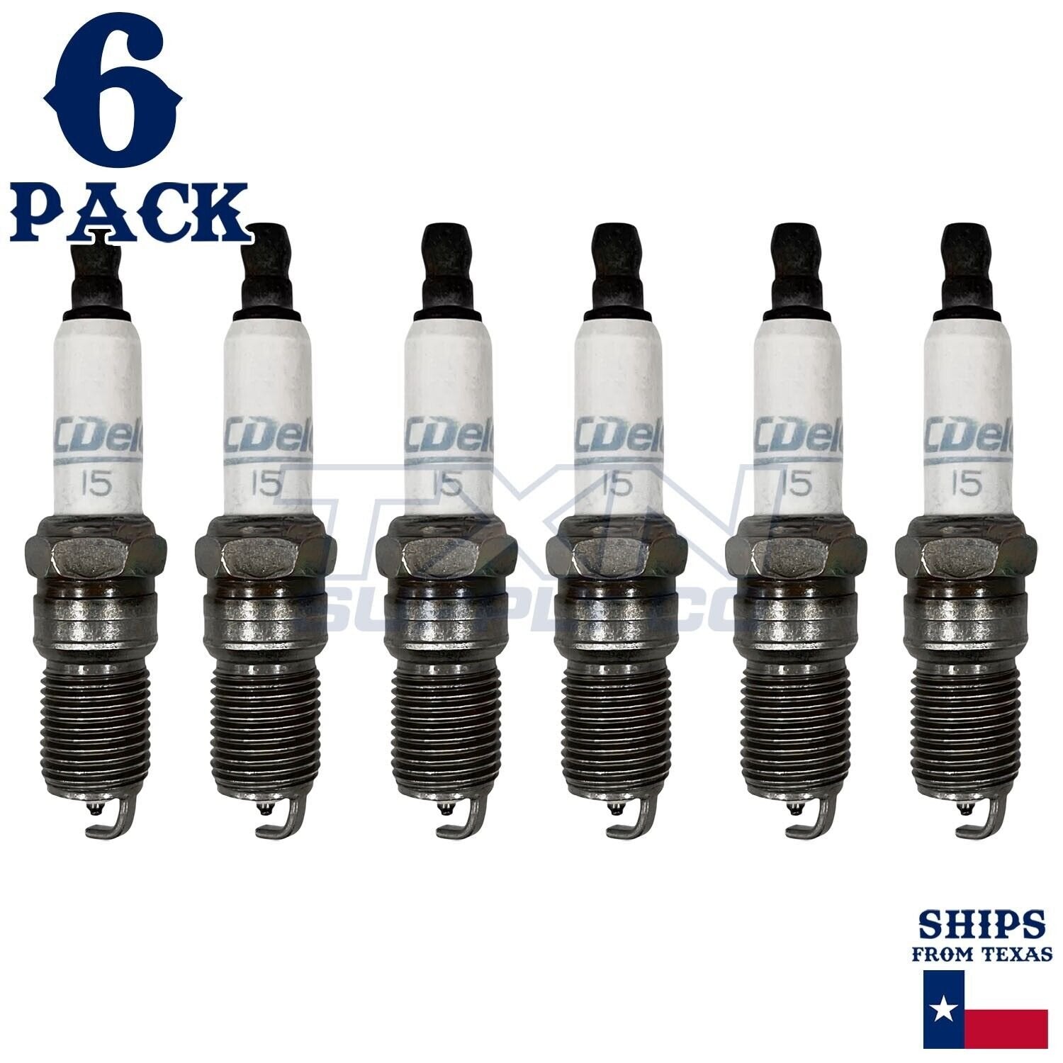 6 Pack GM ACDelco #15 RAPIDFIRE Platinum Spark Plugs ps