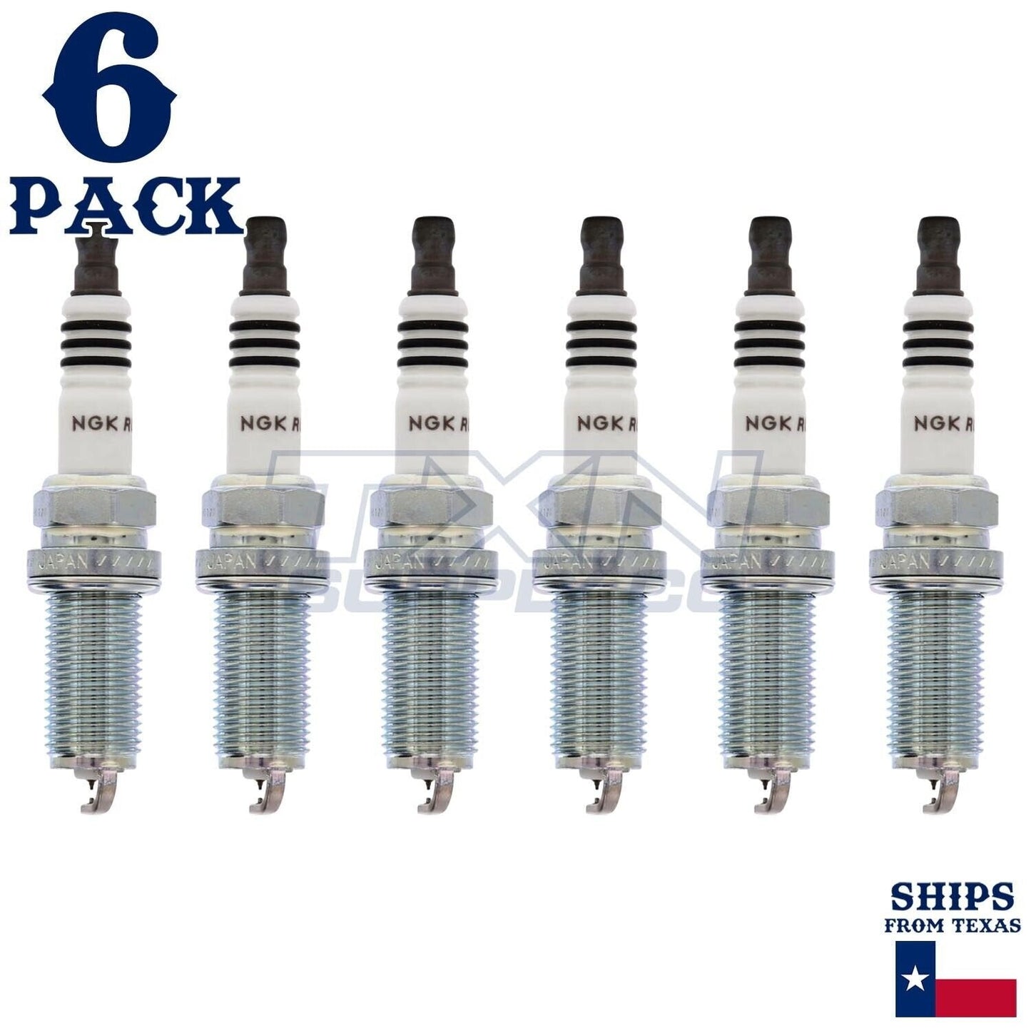 6 Pack NGK Ruthenium HX 96355 Spark Plugs LFR5AHX ps