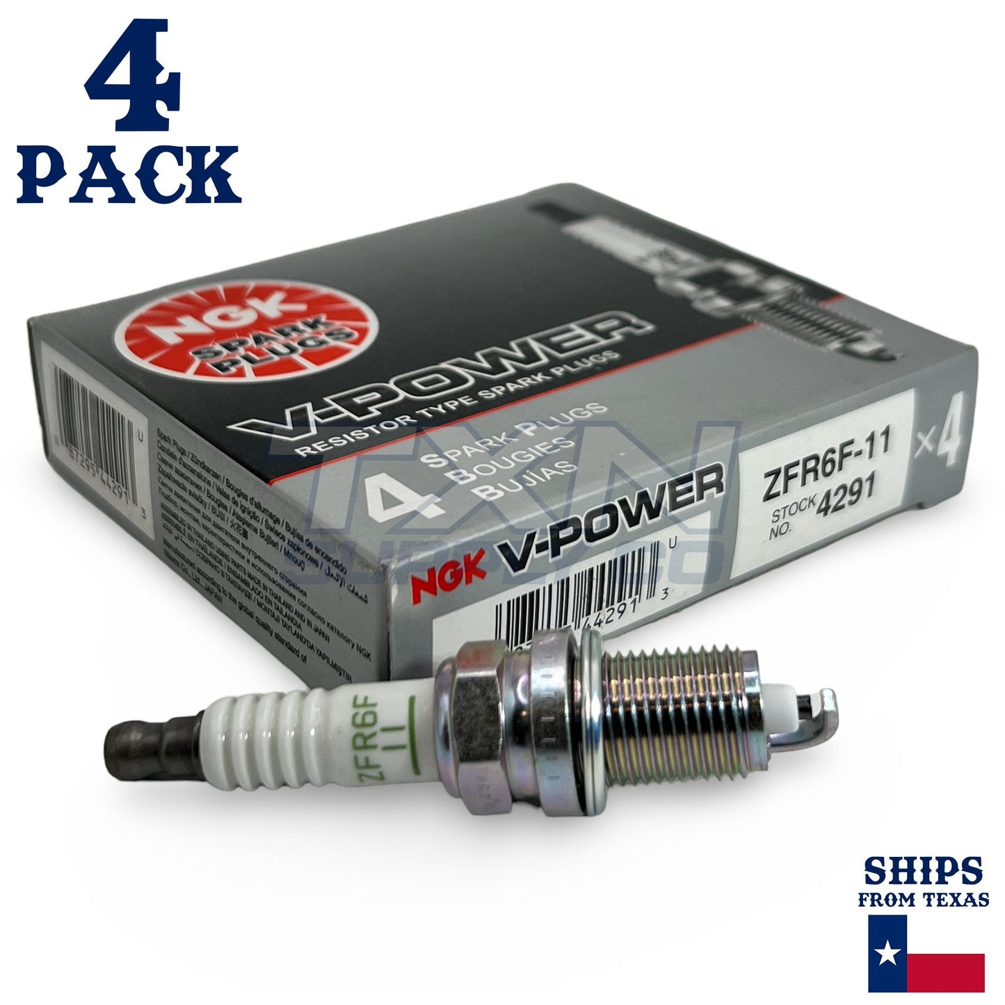 4 Pack NGK V-Power Spark Plugs 2001-2005 for Honda Civic 1.7L L4 ps