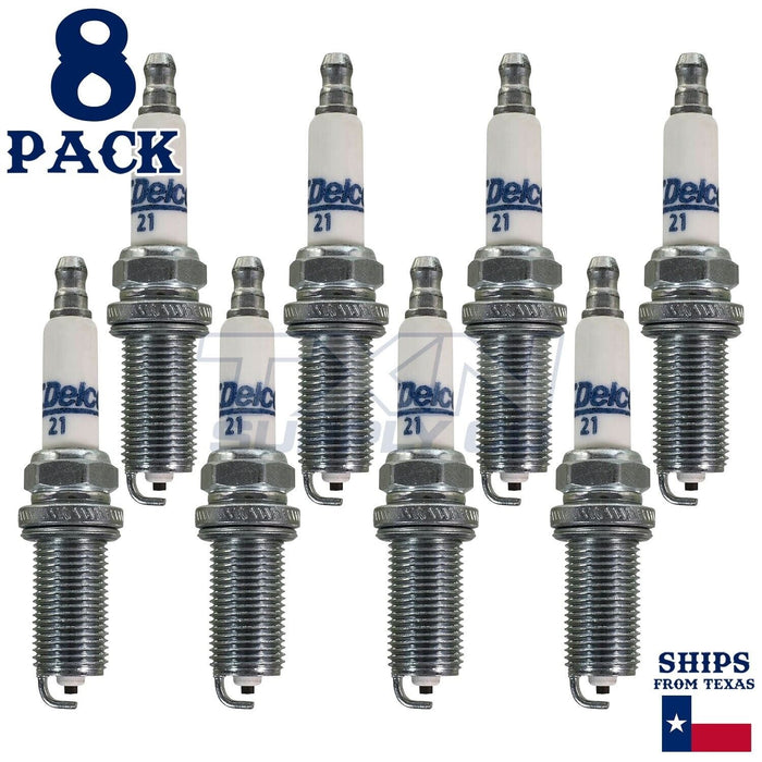 8 Pack GM ACDelco #21 RAPIDFIRE Platinum Spark Plugs ps