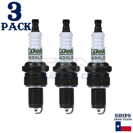 3 Pack Genuine GM ACDelco Spark Plugs R43XLS ps