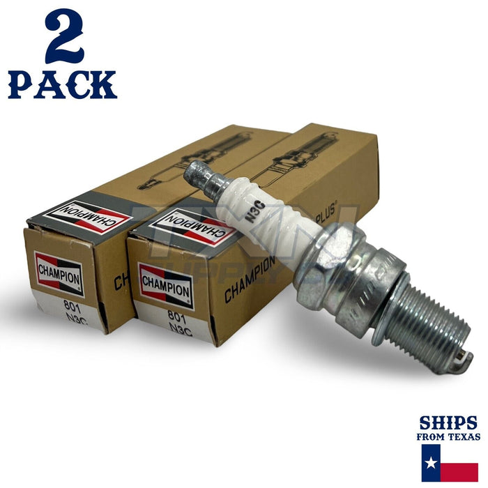 Champion N3C Copper Small Engine 801 Spark Plug - 2 Pack