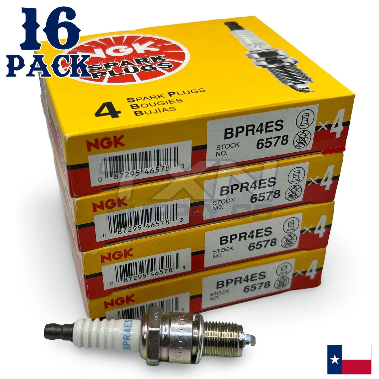 NGK 6578 Spark Plug BPR4ES - 4 Pack